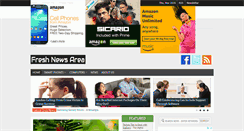 Desktop Screenshot of freshnewsarea.com
