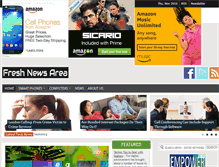 Tablet Screenshot of freshnewsarea.com